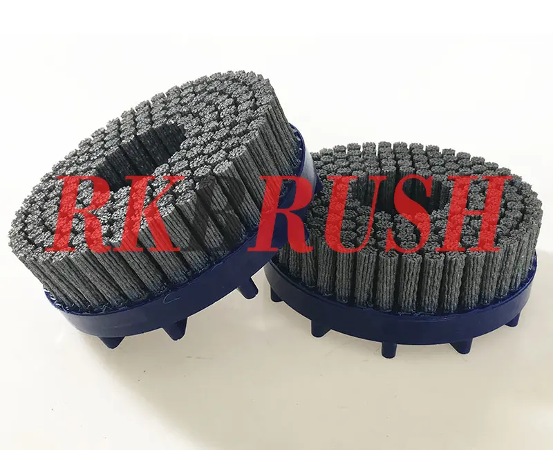 Abrasive nylon silicon carbide brush