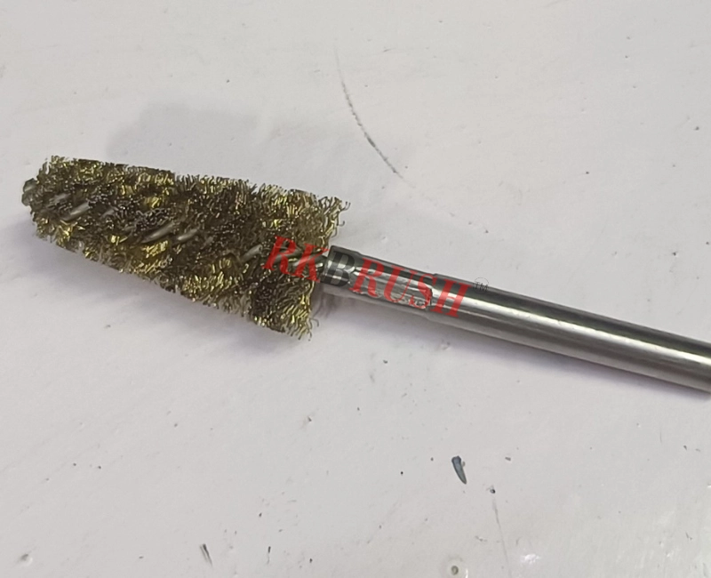 deburring brush, cross hole deburring brush